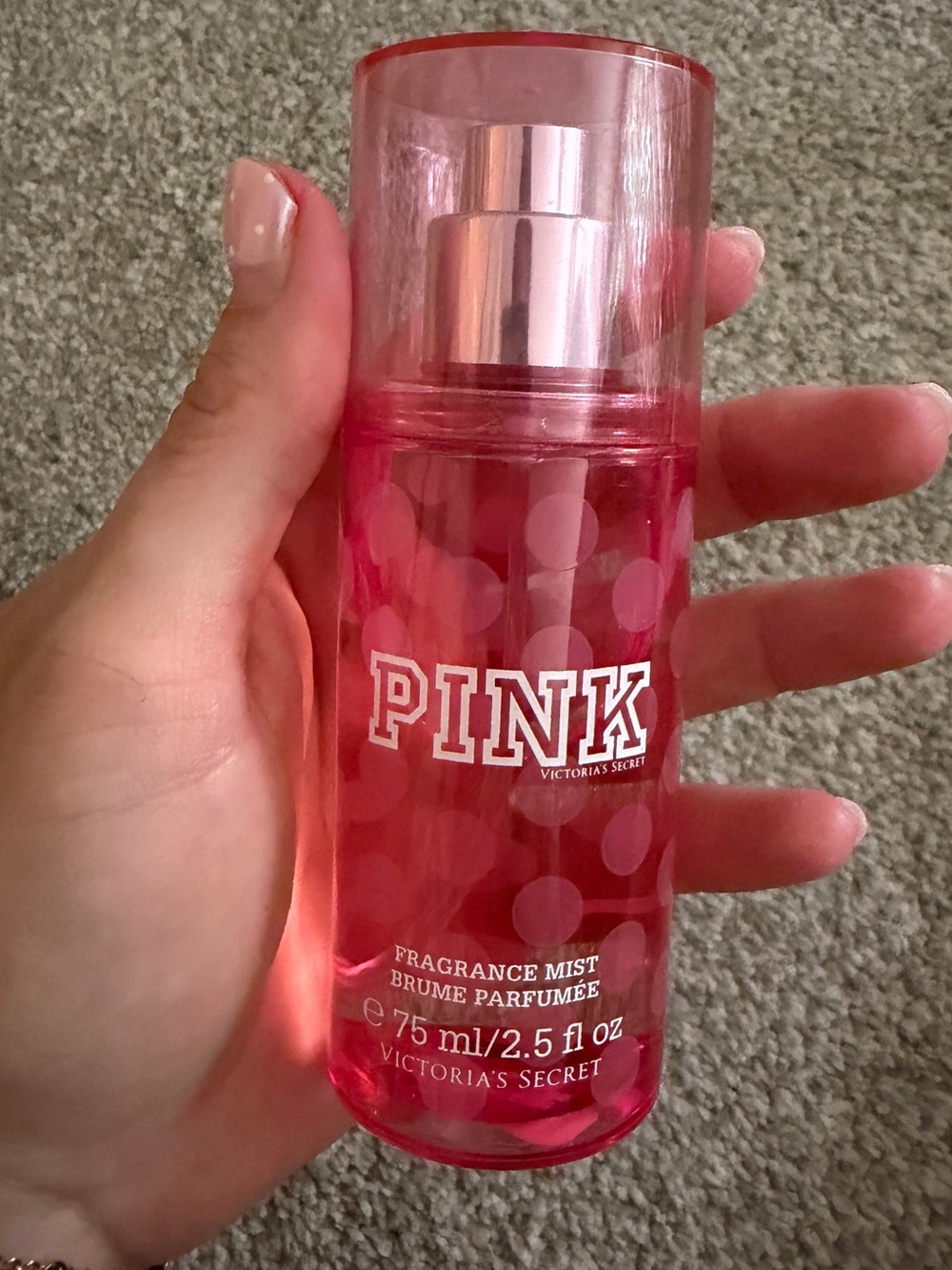 Victoria’s Secret PINK Vintage Y2K Fragrance Mist 2.5 oz Pink Polka Dot Rare